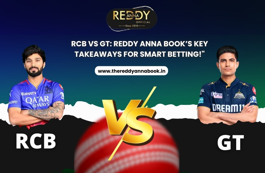 RCB vs GT: Reddy Anna Book’s Key Takeaways for Smart Betting