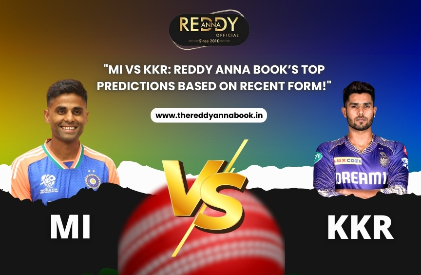 MI vs KKR: Reddy Anna Book’s Top Predictions Based on Recent Form!