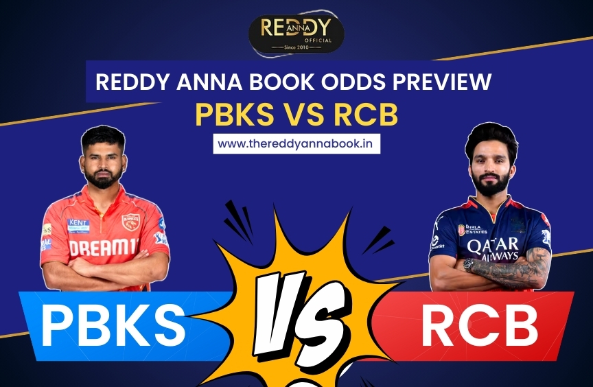 Reddy Anna Book Odds Preview: PBKS vs RCB Clash